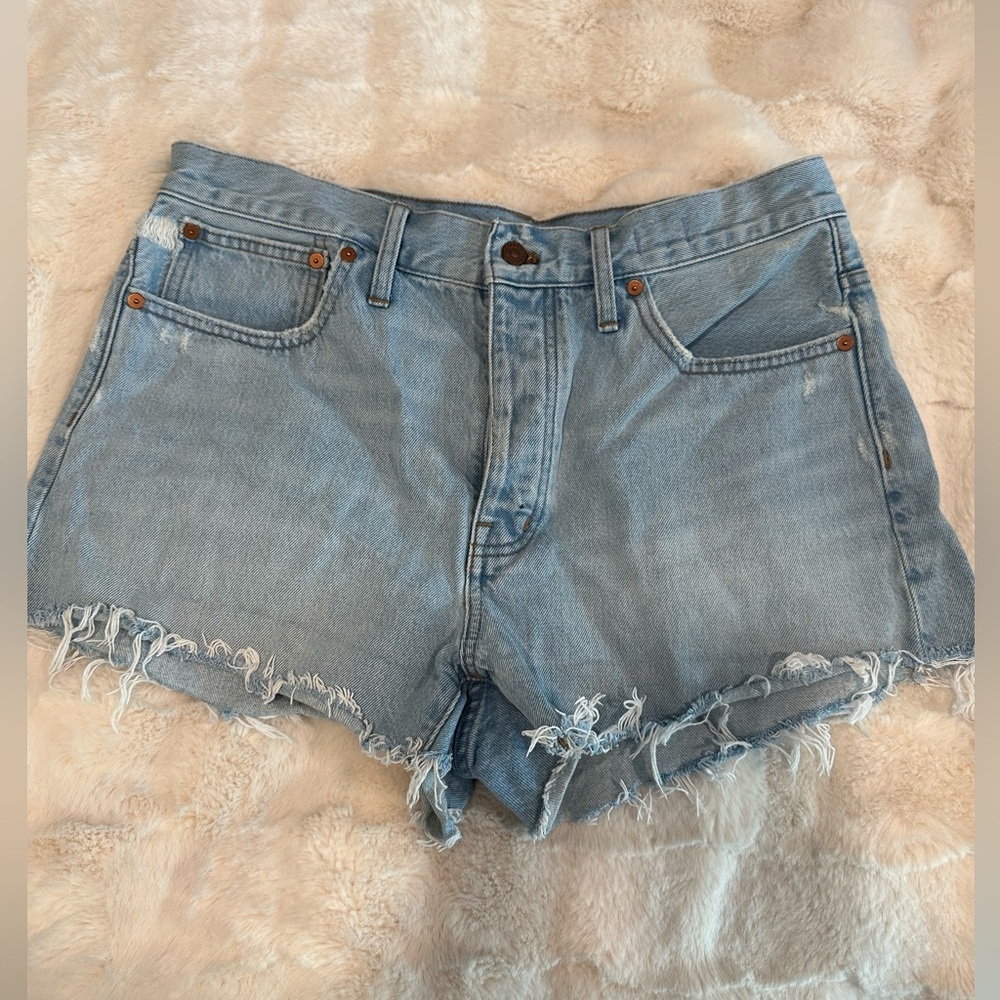 Madewell Relaxed Denim light wash Jean Shorts size 30